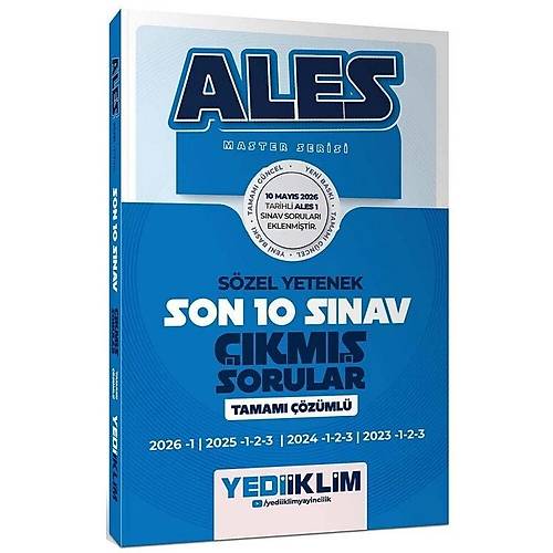 Yediiklim 2026 ALES Master S�zel Yetenek ��km�� Sorular Son 10 S�nav ��z�ml� Yediiklim Yay�nlar�