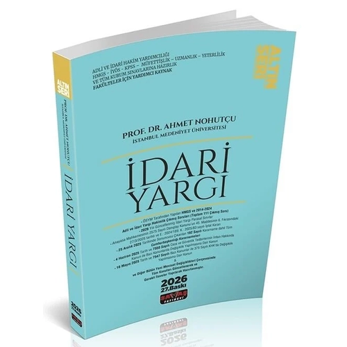 Sava� 2026 �dari Yarg� Alt�n Seri 27. Bask� - Ahmet Nohut�u Sava� Yay�nlar�