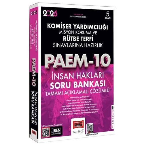 Yarg� 2026 Komiser Yard�mc�l��� Misyon Koruma ve R�tbe Terfi PAEM-10 �nsan Haklar� Soru Bankas� ��z�ml� Yarg� Yay�nlar�