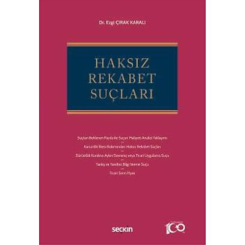Sekin Yaynevi Haksz Rekabet Sular Dr. Ezgi rak Karal