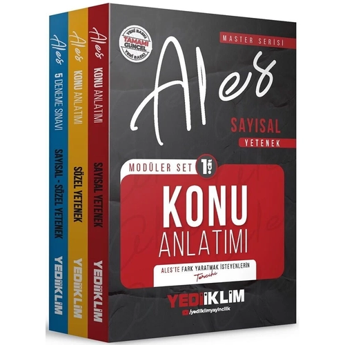 Yediiklim Yaynlar 2026 ALES MASTER Konu Anlatml Modler Set