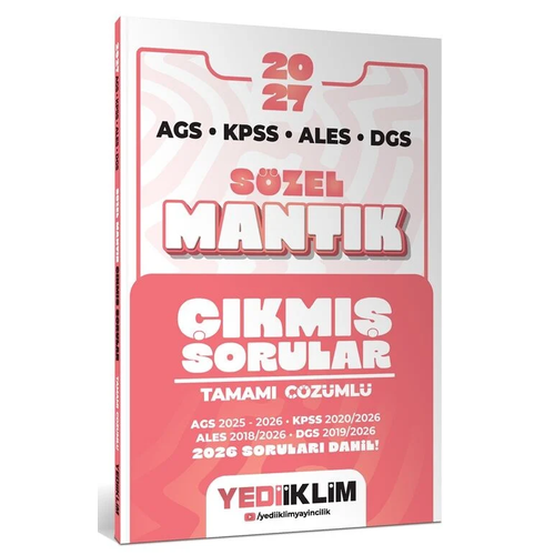 Yediiklim 2027 KPSS MEB-AGS ALES DGS S�zel Mant�k ��km�� Sorular ��z�ml� Yediiklim Yay�nlar�