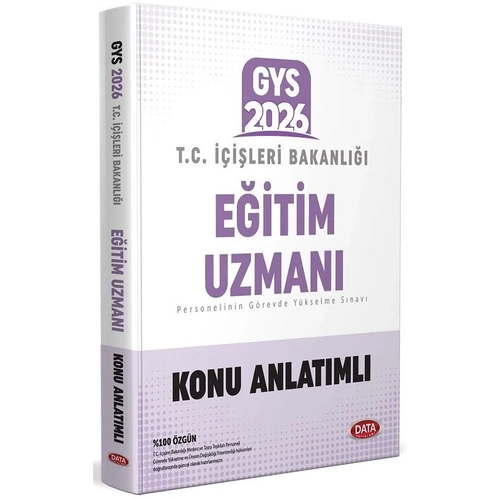 Data 2026 GYS ��i�leri Bakanl��� E�itim Uzman� Konu Anlat�ml� + Soru G�revde Y�kselme Data Yay�nlar�
