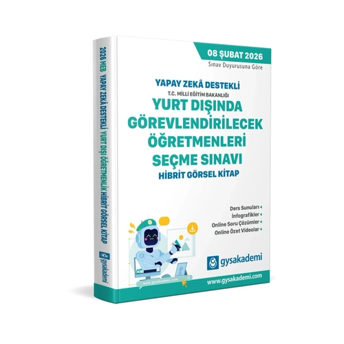 gysakademi 2026 Yapay Zeka Destekli Yurt D���nda G�revlendirilecek ��retmenleri Se�me S�nav�