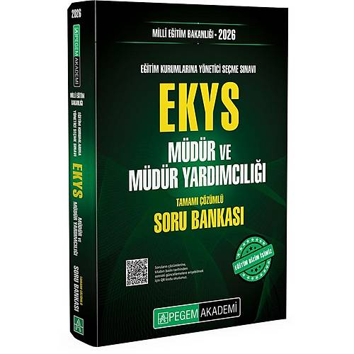 Pegem Yay�nlar� 2026 EKYS M�d�r Ve M�d�r Yard�mc�l��� Soru Bankas�