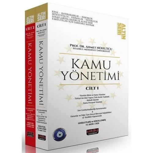 Sava� 2026 Kamu Y�netimi Konu Anlat�m� Seti Alt�n Seri 19. Bask� - Ahmet Nohut�u Sava� Yay�nlar�