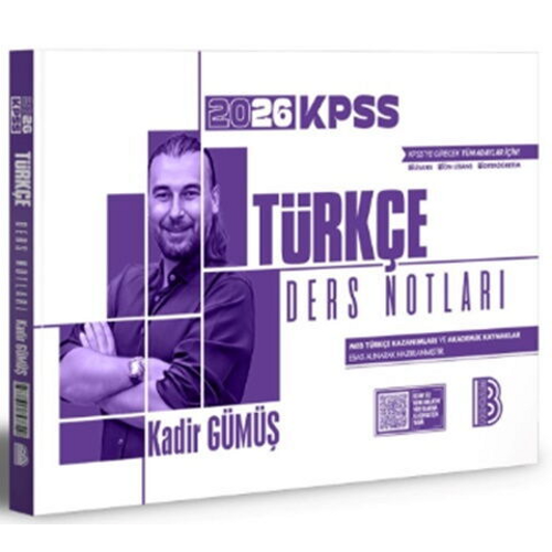 Benim Hocam Yaynlar 2026 KPSS Trke Ders Notlar Kadir Gm