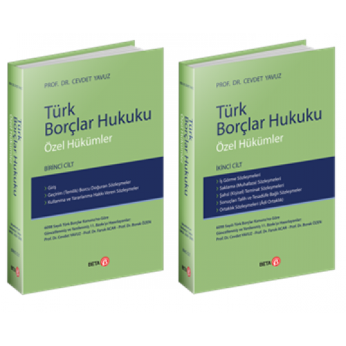 Beta Yay�nevi T�rk Bor�lar Hukuku �zel H�k�mler (Cevdet Yavuz)