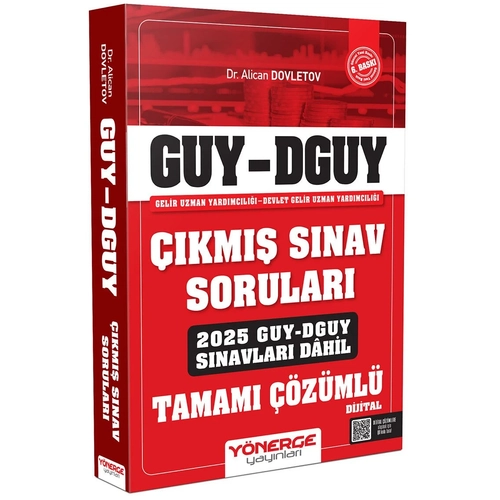 Y�nerge 2026 GUY DGUY Gelir Uzman Yard�mc�l��� ��km�� S�nav Sorular� 6. Bask� - Alican Dovletov Y�nerge Yay�nlar�