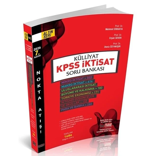 Sava� 2026 K�LL�YAT KPSS A Grubu �ktisat Soru Bankas� 7. Bask� Sava� Yay�nlar�