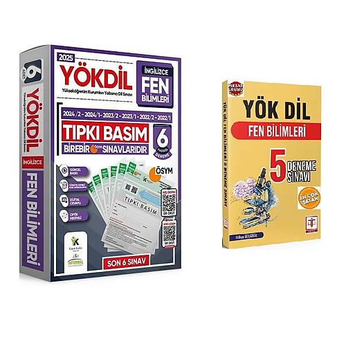 nformal Yaynlar  YKDL ngilizce FEN BLMLER SYM km Soru Son 6 Snav Tpk Basm +Tercih Yaynevi Ykdil ngilizce Fen Bilimleri 5 Deneme Snav (Volkan Glgesiz)