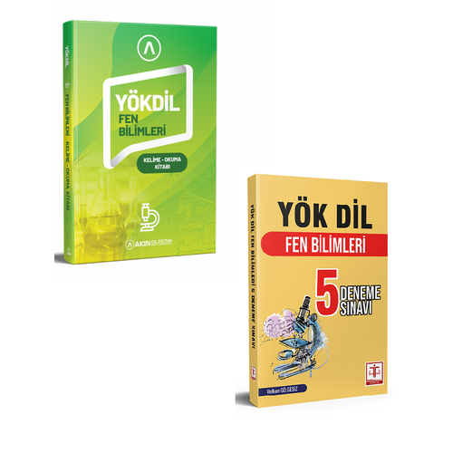 Ak�n Dil-Y�KD�L Fen Bilimleri Kelime Okuma Kitab�-Tercih Yay�nlar� Y�KD�L Sa�l�k 5 Deneme (2Kitap)