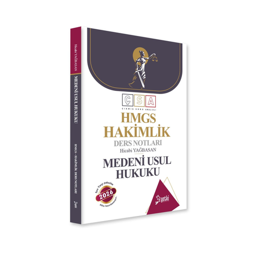 Yetki Yay�nlar� 2026 HMGS Hakimlik Medeni Usul Hukuku Ders Notlar� (Hicabi Ya�basan)