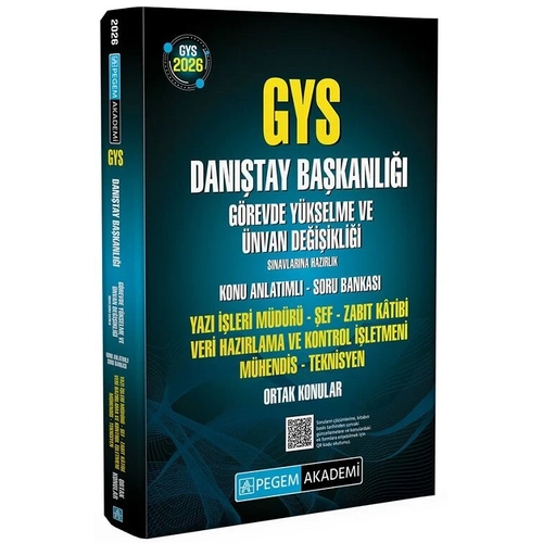 Pegem 2026 GYS Dan��tay Ba�kanl��� Ortak Konular Konu Anlat�ml� Soru Bankas� G�revde Y�kselme Pegem Akademi Yay�nlar�