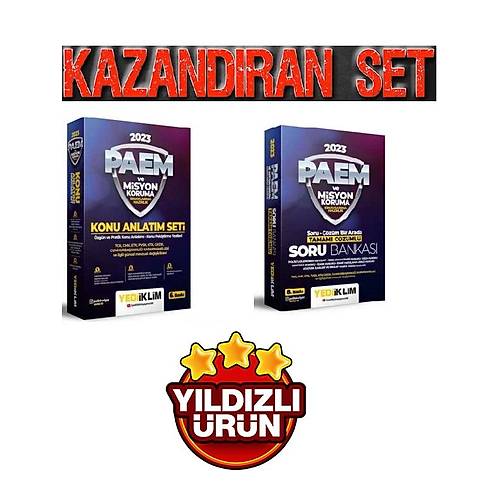 Yediiklim 2023 PAEM ve Misyon Koruma Konu + Soru Bankas 2 li Set