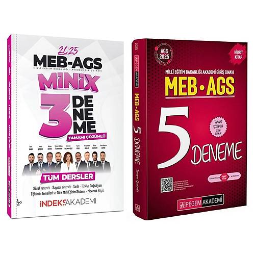 Pegem + ndeks 2025 MEB-AGS 5+3 Deneme 2 li Set
