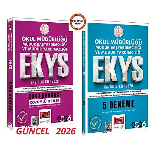 Yarg� Yay�nlar� 2026 MEB EKYS Haz�rl�k K�lavuzu Soru - Deneme Seti (2 Kitap)