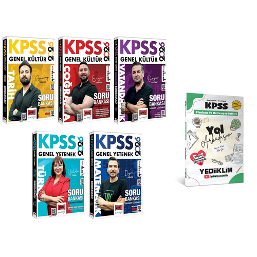 Yarg� 2026 KPSS Genel Yetenek Genel K�lt�r Soru Bankas� 5 li Set Yarg� Yay�nlar�+Yol Arkada��m Hediyeli)