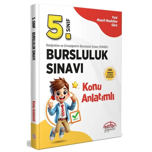 Yeni Bursluluk-Edit�r Yay�nevi 2026 5. S�n�f Bursluluk S�nav� Konu Anlat�ml�