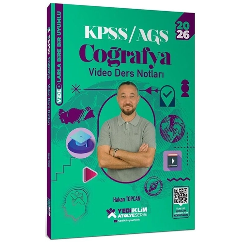 Yediiklim 2026 KPSS Co�rafya At�lye Video Ders Notlar� - Hakan Topcan Yediiklim Yay�nlar�