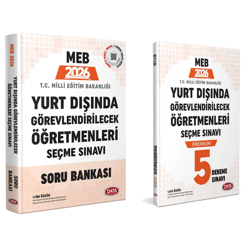 Data Yay�nlar� 2026 MEB Yurt D��� ��retmenlik S�nav� Soru Bankas� + 5 Deneme 2 li Set