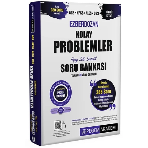 Pegem Yaynlar AGS KPSS ALES DGS Kolay Problemler Ezberbozan Soru Bankas zml