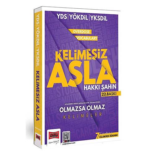 Yarg Yaynlar  YDS YKDL YKSDL Overdose Vocabulary Kelimesiz Asla 22.Bask (Hakk ahin)