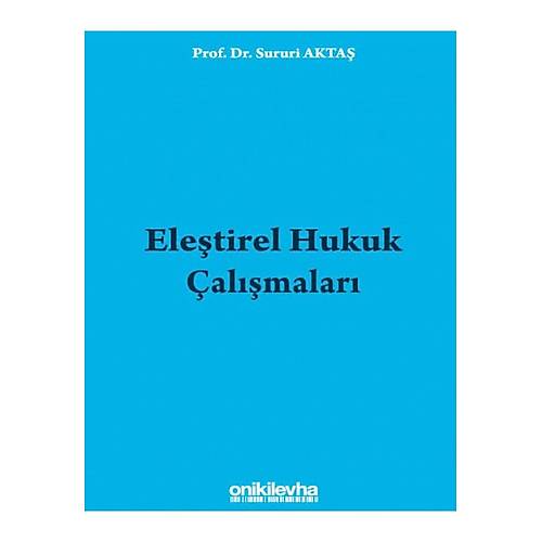 On ki Levha Yaynclk Eletirel Hukuk almalar Sururi Akta
