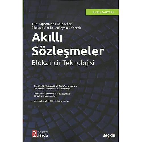 Sekin Yaynclk Akll Szlemeler  Blokzincir Teknolojisi Ece Su stn