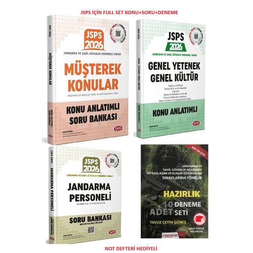 2026 JSPS Genel Yetenek ve Genel K�lt�r Konu+M��terek Konular+SORU+DENEME 4 K�TAP