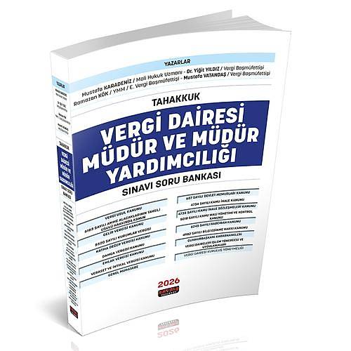 TAHAKKUK Vergi Dairesi M�d�r ve M�d�r Yard�mc�l��� S�nav� Soru Bankas� Sava� Yay�nlar� 2026