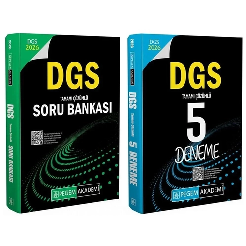 Pegem 2026 DGS Soru Bankas� + 5 Deneme 2 li Set Pegem Akademi Yay�nlar�
