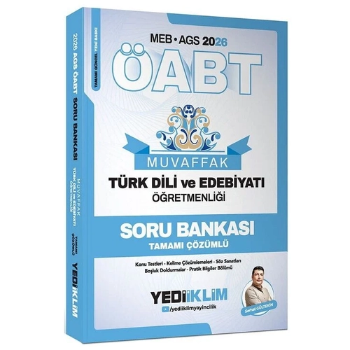 Yediiklim 2026 �ABT MEB-AGS T�rk Dili ve Edebiyat� ��retmenli�i MUVAFFAK Soru Bankas� ��z�ml� - Serhat G�ltekin Yediiklim Yay�nlar�