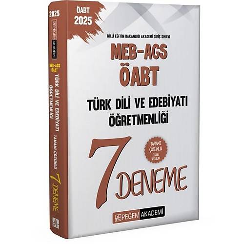 Pegem 2025 MEB-AGS-ABT Trk Dili Ve Edebiyat retmenlii Tamam zml 7 Deneme
