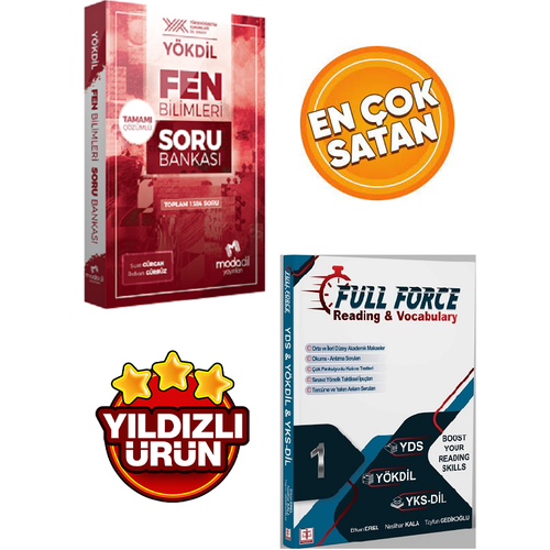Modadil Y�KD�L Fen Bilimleri Tamam� ��z�ml� Soru Bankas�&Full Force Reading&Vocabulary 1