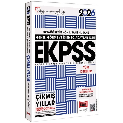 Yarg 2026 EKPSS Genel-Grme-itme-2 km Sorular zml Yarg Yaynlar