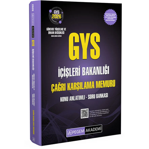 Pegem 2026 GYS ��i�leri Bakanl��� �a�r� Kar��lama Memuru Konu Anlat�ml� Soru Bankas� G�revde Y�kselme Pegem Akademi Yay�nlar�