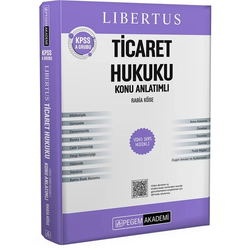 Pegem 2026 KPSS A Grubu Libertus Ticaret Hukuku Konu Anlatm Pegem Akademi Yaynlar