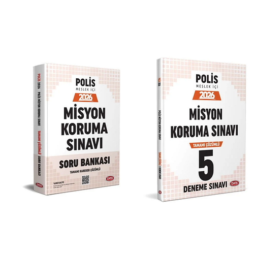 Data 2026 Polis Misyon Koruma S�nav� Soru Bankas� +5 Deneme Seti(2 Kitap)