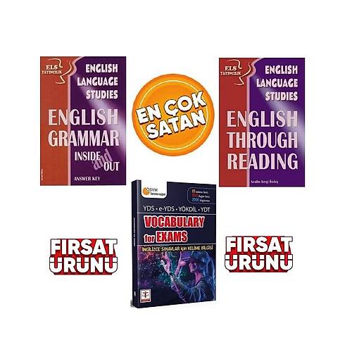 English Grammar Inside And Out + English Through Reading +Vocabulary For Exams