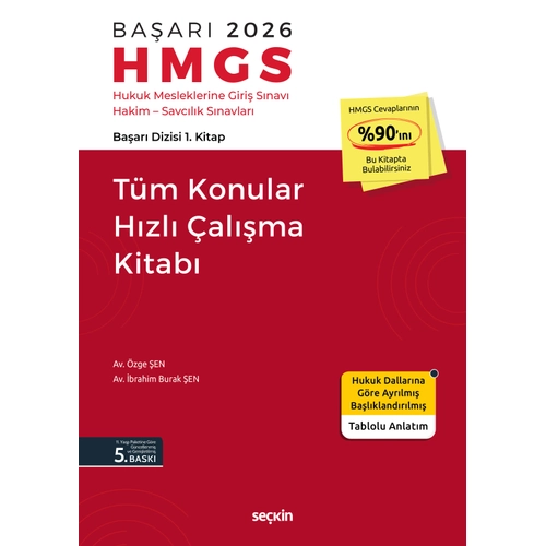 Se�kin Yay�nevi HMGS T�m Konular H�zl� �al��ma Kitab� (�zge �en,�brahim Burak �en)