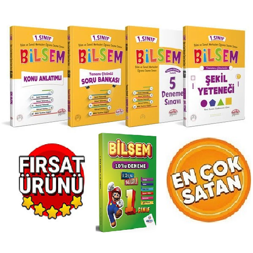Editr Yaynevi Kazandran 1. Snf Bilsem Hazrlk Hazrlk Full Set (5 Kitap)