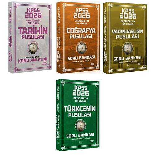 CBA Yay�nlar� 2026 KPSS Lise Orta��retim �n Lisans Tarih + Co�rafya + Vatanda�l�k + T�rk�e Soru Bankas� 4 l� Set CBA Yay�nlar�