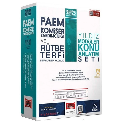 Yarg 2025 PAEM Komiser Yardmcl ve Rtbe Terfi Yldz Serisi Konu Anlatml Modler Set 13. Bask Yarg Yaynlar
