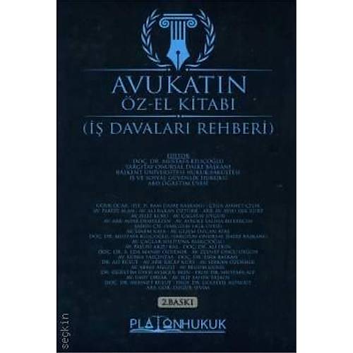 Platon Hukuk Avukatn z El Kitab ( Davalar Rehberi) Mustafa Klolu