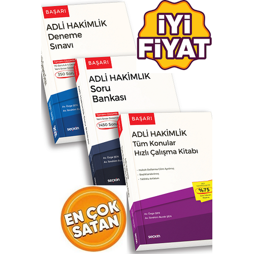 Sekin Baar  Adli Hakimlik Snav Seti zge en,brahim Burak en
