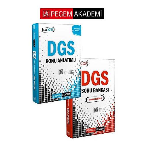 Pegem 2027 DGS Konu + Soru 2 li Set Pegem Akademi Yay�nlar�