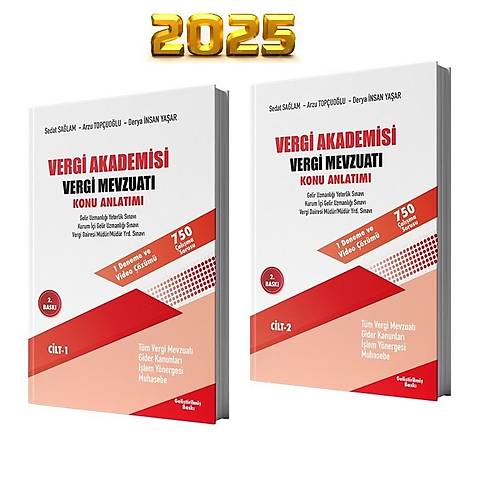 Vergi Akademisi Vergi Mevzuat Konu Anlatm 2 Cilt li Set NSAN 2025
