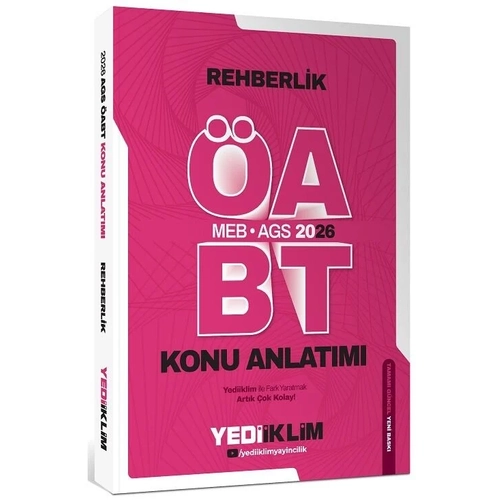 Yediiklim 2026 ABT MEB-AGS Rehberlik Konu Anlatm Yediiklim Yaynlar