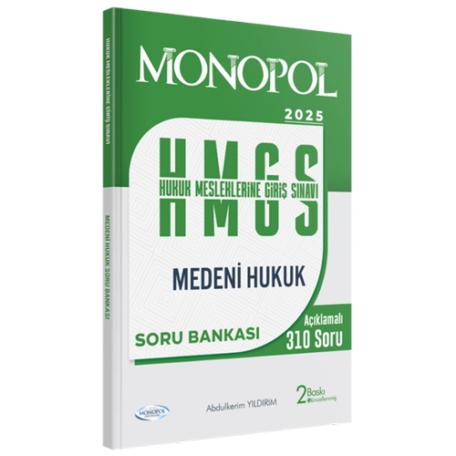 Monopol 2025 HMGS Medeni Hukuk Soru Bankas-Abdlkerim Yldrm